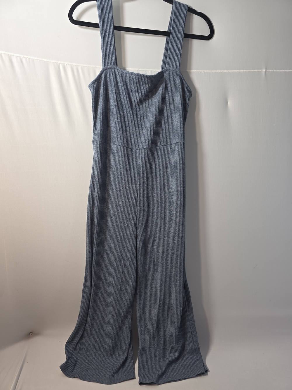 wild fable Ribbed Wide-Leg Jumpsuit in Blue Gray